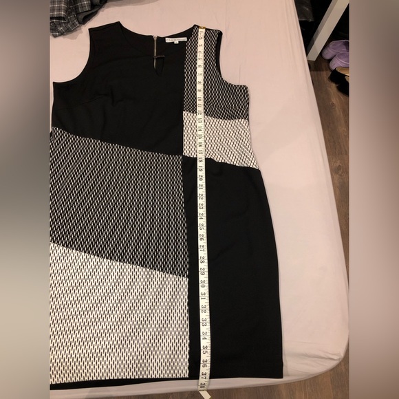 CLEO | Black Jaquard Sheath Dress XL PETITE - Picture 5 of 12